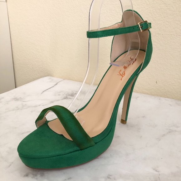 SOLD❤️ Size 9 Green Suede Open Toe Sandal - Picture 5 of 8